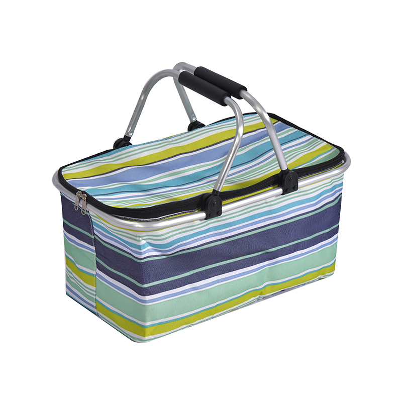 Foldable Outdoor Oxford portable Basket Fridge Cooler Bag